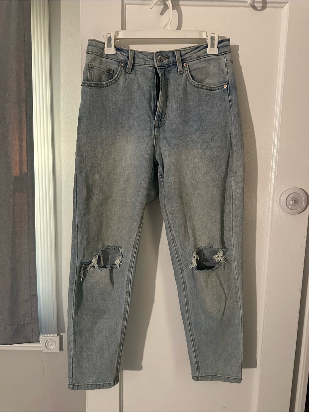 wild fable Light Blue Ripped Boyfriend Jeans
